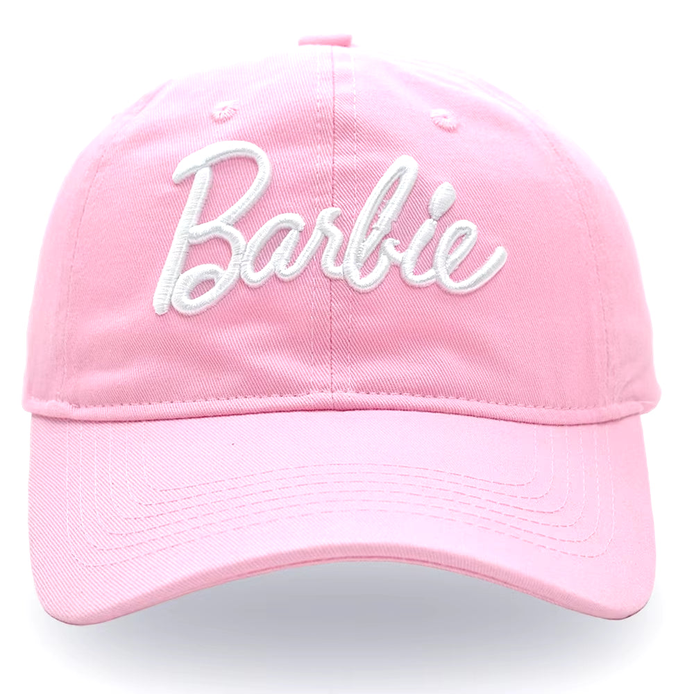 New Kawaii Barbie Letters Embroidered Baseball Cap Anime Cartoon Fashion Summer Adjustable Sun Caps Outdoor Casual Peaked Hat